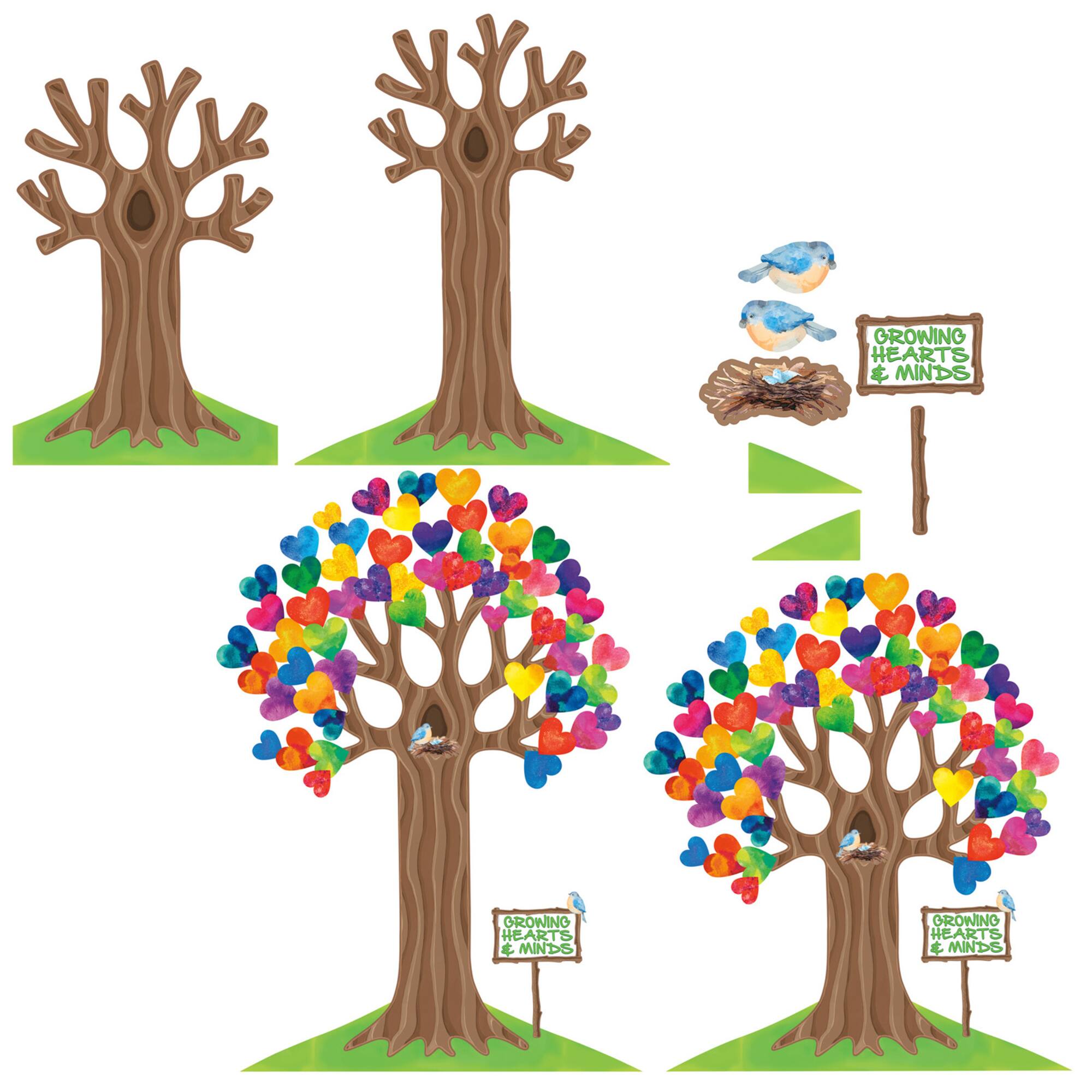 North Star Teacher Resources Growing Hearts & Minds Bulletin Board Set